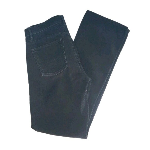 Guess Corduroy Pants Sz 29 Straight Leg Mid Rise Black Made In The USA Y2K - Picture 4 of 14